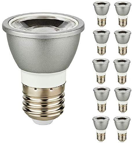 10er Packung 6W LED E27 6 Watt Strahler 230V Spot Lampe Schraubsockel 600 Lumen warmweiß 252