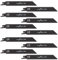 10pcs Reciprocating Saw Blades,Carbon Steel Saw Blade,Wood & Plastic Blade for Softwood Hardwood Plastic Cutting Compatible with S922BF Saws