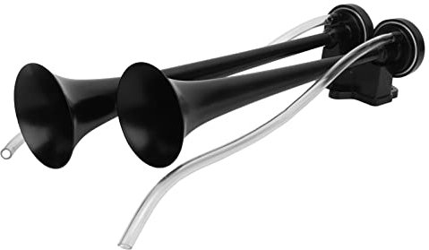 HELEVIA Dual Horn, 130db Tromba D'aria Ad Alta Voce con Compressore per Camion, Auto Club, Yacht, Carrelli Mine
