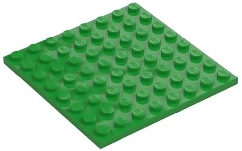 LEGO Building Plate, 8 x 8 Studs, Part 41539 (Bright Green, 1, Plates)