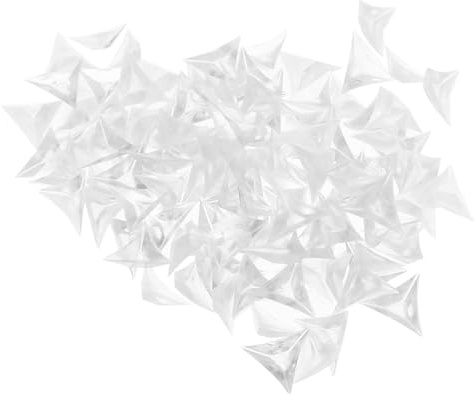Kisangel 300 Stück Transparent Dreieck Staubschutz Ecken für Möbel Schrank Schublade Kantenschutzprofil Eckenschutz Spiegel Schutzkante