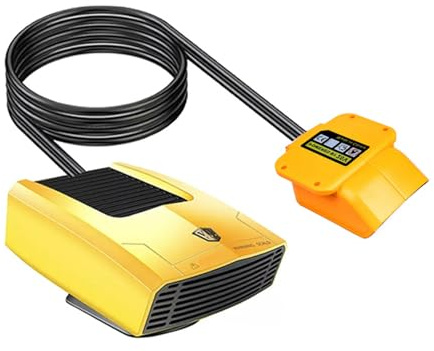 Ventilateur de chauffage portable compact à piles offrant un double chauffage de refroidissement pour dégivrer les fenêtres de voiture et les personnes