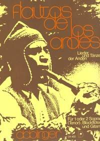Flautas de los Andes, für 1 oder 2 Sopran- oder Tenorblockflöten und Gitarre: 20 Lieder und Tänze der Anden; 20 Songs and Dances from the Andes