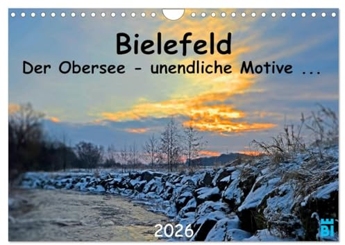 Bielefeld - Der Obersee - unendliche Motive... (Wandkalender 2026 DIN A4 quer), CALVENDO Monatskalender: Seelandschaft in Bielefeld Schildesche (CALVENDO Orte)