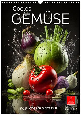 Cooles Gemüse (Wandkalender 2026 DIN A3 hoch), CALVENDO Monatskalender: Gemüse - aromatisch, frisch und gesund (CALVENDO Lifestyle)
