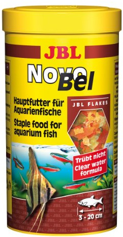 JBL NovoBel 30154 Alleinfutter für alle Aquarienfische, Flocken 5,5 l