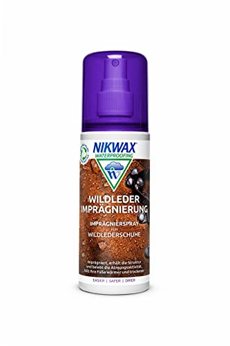 Nikwax Unisex Wildleder-imprägnierung Spray, 125ml Schuhimprägnierung, Ohne Farbe, Einheitsgröße EU