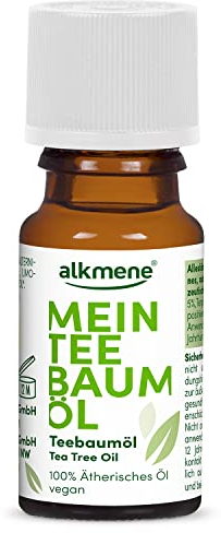 alkmene Mein 100% reines Teebaumöl 10 ml vegan & klimaneutral - naturreines australisches Tea Tree Oil für Haut & Haar - ätherisches Öl