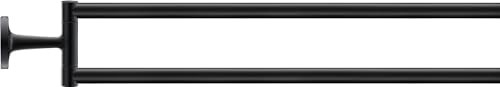 Duravit Handtuchhalter Starck T, zweiarmig, Wandmontage, 46,5 cm, Schwarz Matt, One Size