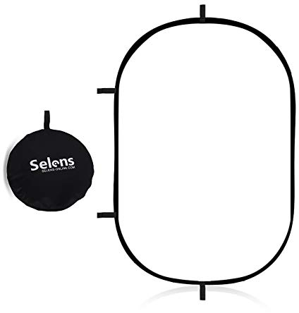 Selens 150x200cm Fotografie Diffusor Reflector Faltbarer Weiche Pop Up Diffuser Weiß für Studio Porträt Produkt Fotografie Video Outdoor Fotostudio Videoaufnahme Hintergrund mit Tragetasche
