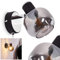 Wandleuchte Lexington, Wandlampe aus Metall/Glas in Schwarz/Chrom/Rauchglas, 1-flammig, E14-Fassung, verstellbarer Wandspot im Retro-Design m. An-/ Ausschalter am Gehäuse, ohne Leuchtmittel