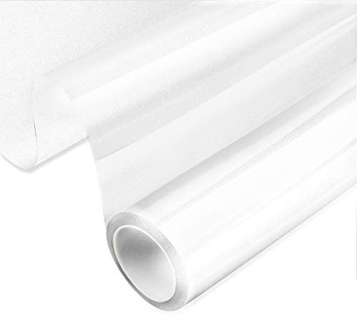 Myuilor Einwegspiegel-Fensterfolie, Tag-Privatsphäre, Sonnenblockierung, Wärmeregulierung, Anti-Reflexfolie, statische Haftung, Fenstertönung für Zuhause, Büro, Wohnzimmer (mattiert, 49,8 cm)