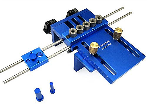 Dübelvorrichtungs-Set, Holzbearbeitungsdübel Bohrposition Hülsen Loch DIY Kit 6/8/10/15 mm, 28 Stück