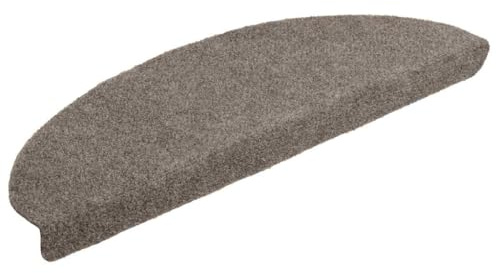 vidaXL Stufenmatten Selbstklebend 10 STK. 65x21x4 cm Beige Halbrund Groß