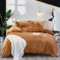 Houseri Flauschiges Schmuse-Set, für Doppelbett, Orange, Sherpa-Steppdecke, Samt, Bettwäsche, Bettdecken, Sets für Zwilling, Winter, warm, staubig, Orange, Plüsch, Flanell, pelzig, Doppelbett