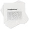 Papier Servietten: Tischmanieren Definition - 20 Stück