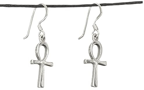 Ohrringe Ankh aus 925 Sterling Silber, or. 24