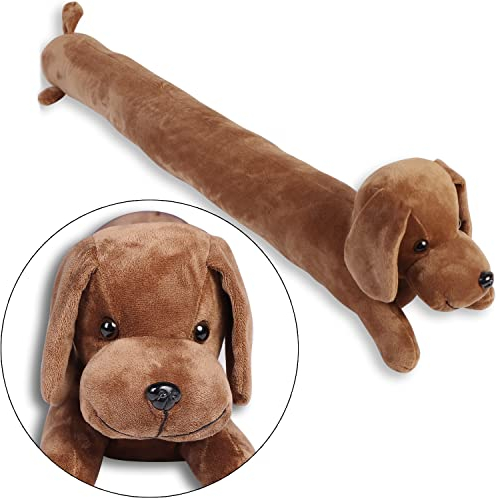 CERAYOU Zugluftstopper für Hunde, Stoff, 1,4 kg, strapazierfähig, dekorativ, schalldicht, Tür-Zugluftstopper, 86,4 cm, Tier-Energiesparend, Zugluftschutz, aufrichtig