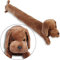 CERAYOU Zugluftstopper für Hunde, Stoff, 1,4 kg, strapazierfähig, dekorativ, schalldicht, Tür-Zugluftstopper, 86,4 cm, Tier-Energiesparend, Zugluftschutz, aufrichtig