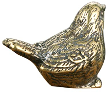 HOMSFOU Milo Easter Vogel Messing Statue Skulptur Chinesische Feng Shui Spatz Dekofigur Tierfiguren Tischdeko Schreibtisch Auto Armaturenbrett Dekoration Osterhasen Figuren Groß XXL
