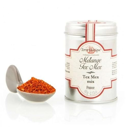 Mezcla de Especias Tex Mex 60 g Condimento para Tacos Fajitas Burritos Chili y Nachos Sabor intenso ligeramente picante