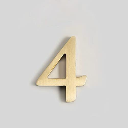 3D Selbstklebende Messing Haus Plaque Zahlen Aufkleber 0-9 Buchstaben ABC Metall Galvanisiertes Digitales Türschild Für Wohnung Zimmer Hausnummer Schild Briefkasten Adresse Straße Hotel Innen (4)