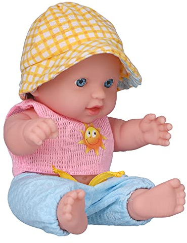 8-Zoll Baby-Puppe Weiche Ganzk?rper Neugeborenen Puppe f¨¹r Geschenke Lebensechte Baby-M?dchen-Puppe Rosa Sonne Design