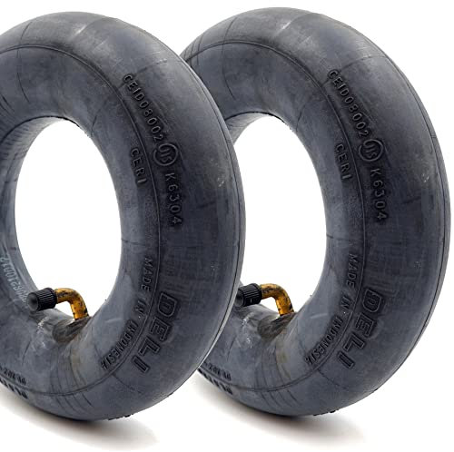 BlackRing 2x 3.00-4 Inner Tubes Bent Metal Valve TR87 Also Fits 260x85 and 10x3 Garden Cart Sack Truck Fishing Trolley