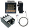 Digitaler Temperaturregler Kit,REX-C100 PID Thermostat Relaisausgan Mit K Thermoelement Sensoreingangsrelais SSR Ausgang Für industrielle