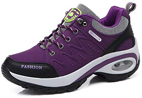 Donne Sneaker Dimagrante Scarpe Donna Passeggio Scarpe Ginnastica Fitness Cunei Piattaforma Scarpe Viola,41 EU/Etichetta 42