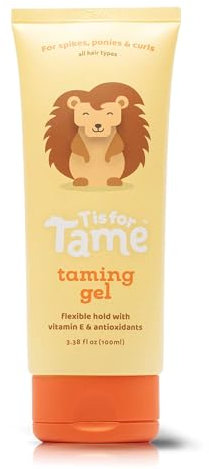 T is for Tame - Haargel für Kinder, völlig natürliches, alkoholfreies Haargel für Kinder und Kleinkinder, Veröffentlichungsdatum 2023, 1 Unzen, 1 Stück, Weiß