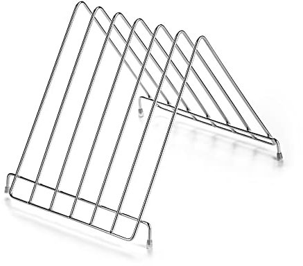 Forgast Présentoir à plaques métalliques | Présentoir à Vaisselle | Couvercle de Casserole | Planche à découper | Séchoir à Linge | Triangulaire | Porte-Livres | Assiette | Support de Rangement