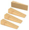 LLMtn Bambus Fester Türstopper boden mit Gummi,Holzkeile für alle Arten von Türen, bamboo Door stoper (4 Bambus)