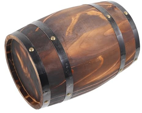 Cabilock Bierfass rustikale möbel Retro holzfässer Weinfass Badezimmerdekorationen Holzfass-Ornament alternde Fässer empfindlich Ornamente Antiquität Eichenfass Requisiten hölzern