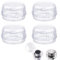 Bouton de Sécurité Four,Cache-Boutons de Cuisinière à Gaz,Gaz Couverture de Bouton,Matériaux Résistants à La Chaleur Pour La Sécurité La Cuisine Bébé Enfant En Bas Âge,Couleur Transparente,4pc
