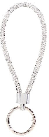 Kobeleen Glitzer-Schlüsselanhänger, Handschlaufen, Kordel, Bling, Strass, Handy-Lanyard, Anti-Verlust-Seil, Auto-Schlüsselanhänger, Geldbörse, Dekorationen