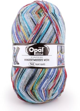 Opal - Opal Nach Hundertwasser Auflage 4050-944 (425m) 4-Lagig Langlebig Socke Garn - 1x100g