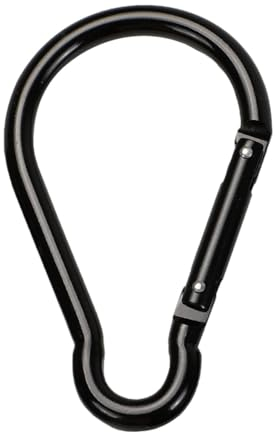 Großer Wanderkarabiner | Camping-Karabinerhaken | Karabinerhaken aus Aluminiumlegierung, Gürtelkarabiner für Wasserflasche und leichter Aluminium-Karabiner für drinnen und draußen