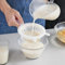 Kitchen Sieve, Ultra Fine Mesh Food Straitchen Sieve, Ultra Fine Mesh Food Strainer with Handle Double Ear Mesh Strainer for Filter Fruit Juice Wine Soy Milk Jam Yogurt Coffee Milk Soy Milk（100Mesh）