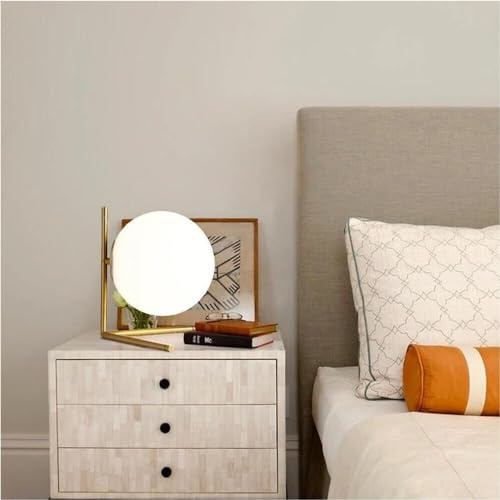 Kovalmax® Lampada da tavolo 1 sfera lume supporto abat jour bronzo g9 d34