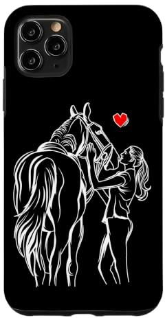 Pferde Mädchen Liebe Reiterin Pferd Liebhaber Hülle für iPhone 11 Pro Max