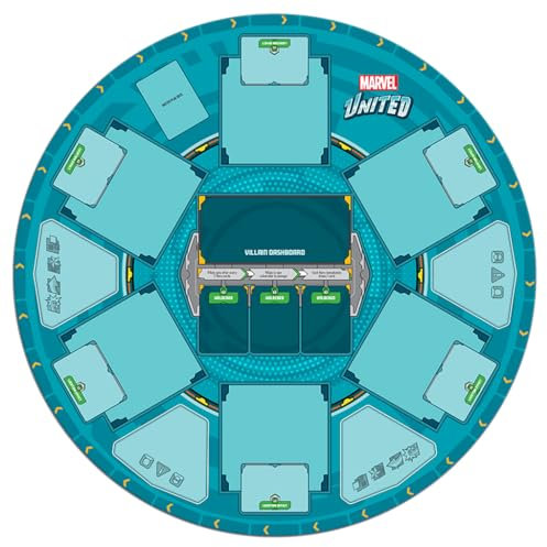 Marvel United: Multiverse Playmat - Kompakte doppelseitige Neoprenmatte für verbessertes Marvel United Gameplay! Ab 14 Jahren, 1-5 Spieler, 45 Minuten Spielzeit, hergestellt von CMON