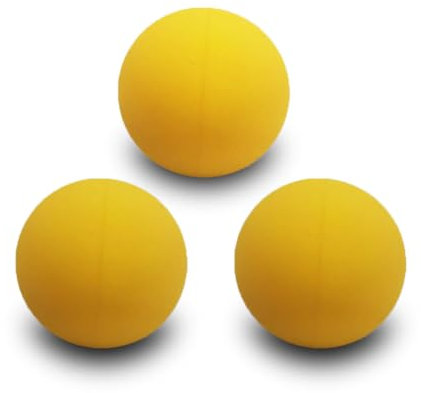 Gloperti Gelbe Squashbälle nur für Training, 3 Stück