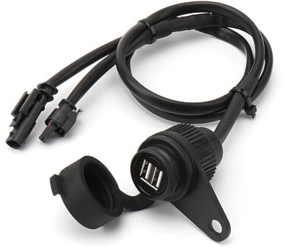 Für BMW F900XR G310R F700GS F650GS F800GS R1250R R18,Motorrad Ladegerät Netzteil Buchse USB Wasserdicht Adapter