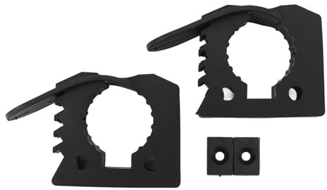 2PCS Tube Clamps, Mount Quick Release Clamp Grip for 1in to 1.5in Diameter Tools, On Off Road Vehicle UTV ATV Trucks Boat Train
