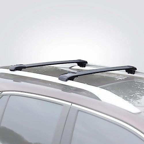 KARDZ Cross Bar Roof Rack for Dacia Duster 2018 2019-2022 2023 2024, Aluminum Roof Rack, With Lock, Rails Adjustable Auto Anti Theft Luggage Holder,Black