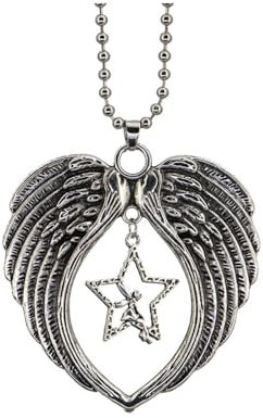 Autodekoration Engel Stern Engel Flügel Charme Auto Anhänger Autos Rückspiegel Suspension Dekoration Zubehör Hängen Anhänger Geschenke Auto Hängende Ornamente