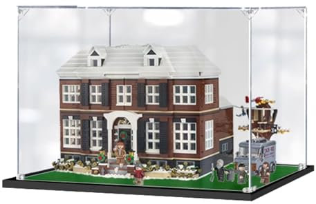 DDXMML Acryl-Vitrine, kompatibel mit Lego 21330 Home Alone, staubdichte, transparente Hülle zum Schutz des Modells (nur Vitrine) (2 mm)