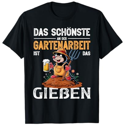 Gießen ist das Beste | Garten und Bier | Lustiges Gärtner T-Shirt
