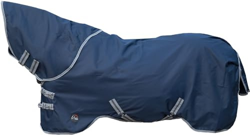 HKM Therma Pro Weidedecke mit abnehmbarem Halsteil, Dunkelblau, 155